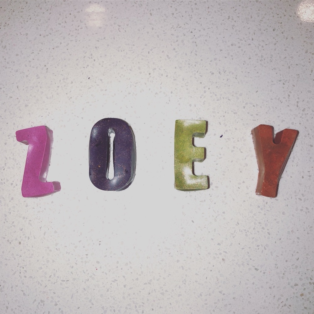 Custom made crayon names